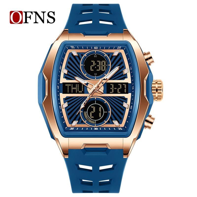 Men Wristwatch Quartz Watches Luxury Dual Display Chronograph Waterproof Sport Military Multifunction Male Digital Watch