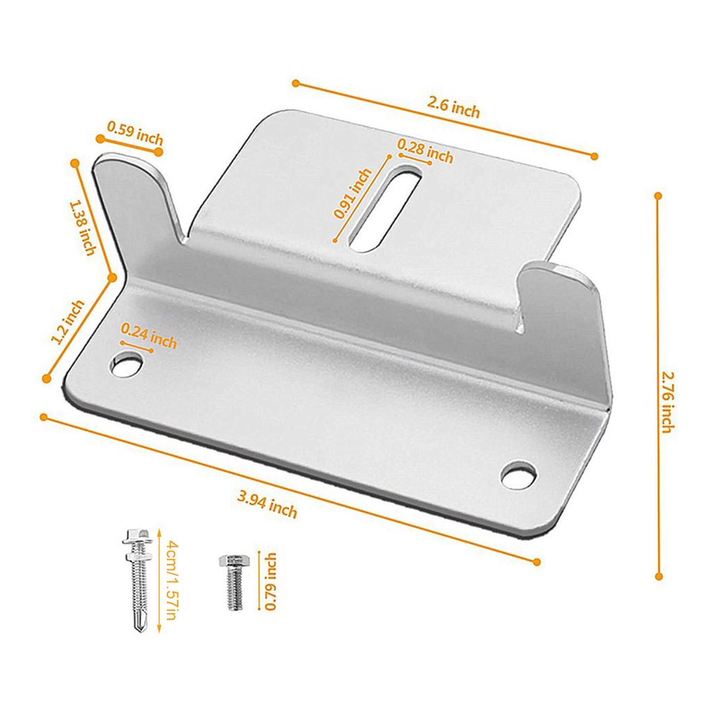 4PCS Solar Panel Z Brackets Mount Aluminum Alloy Photovoltaic Panel Mounting Bracket Screw Kit for RV Trailer Boat