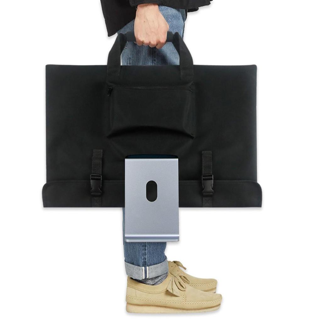 Integrated PC Carrying Sleeve with Compartments Adjustable Storage Bag Padded