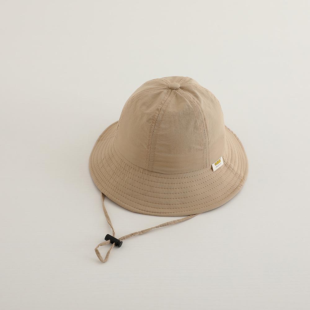 Kids Hats 48-50cm 1-3 years Spring summer Fashion Solid Color Sun Hat for Boys Girls Bucket Hat Baby Fisherman Cap