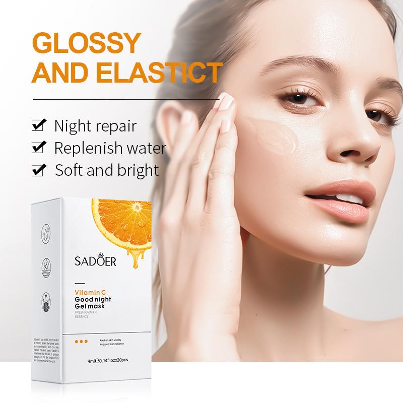 20pcs/box SADOER Sleeping Facial Masks Face Moisturizing Hydrating Anti-aging Whitening Anti Wrinkles Face Mask Facial Skin Care