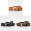 Genuine Leather Womens Belt With Alloy Buckle For Casual And Formal Wear