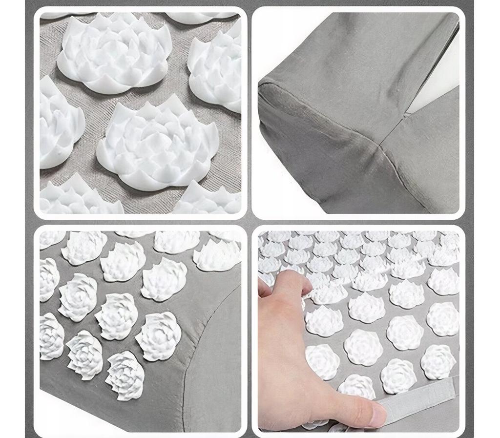 Acupressure mat with spikes for health and circulation stimulation