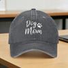 Summer Dog Mom Funny Dog Paw Baseball Cap Sun  Adjustable Custom Logo Washed Trucker Hat Women Unisex Trendy Baseball Caps