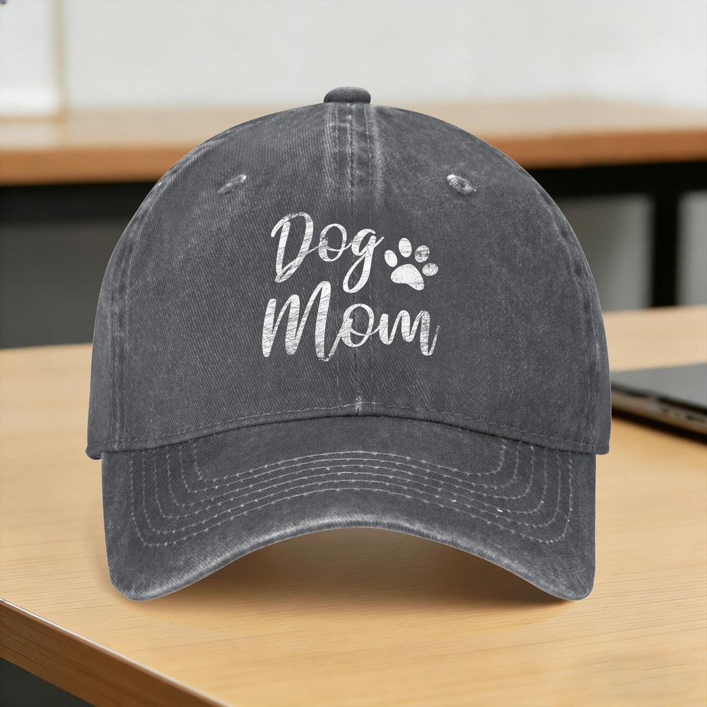 Summer Dog Mom Funny Dog Paw Baseball Cap Sun Adjustable Custom Logo Washed Trucker Hat Women Unisex Trendy Baseball Caps