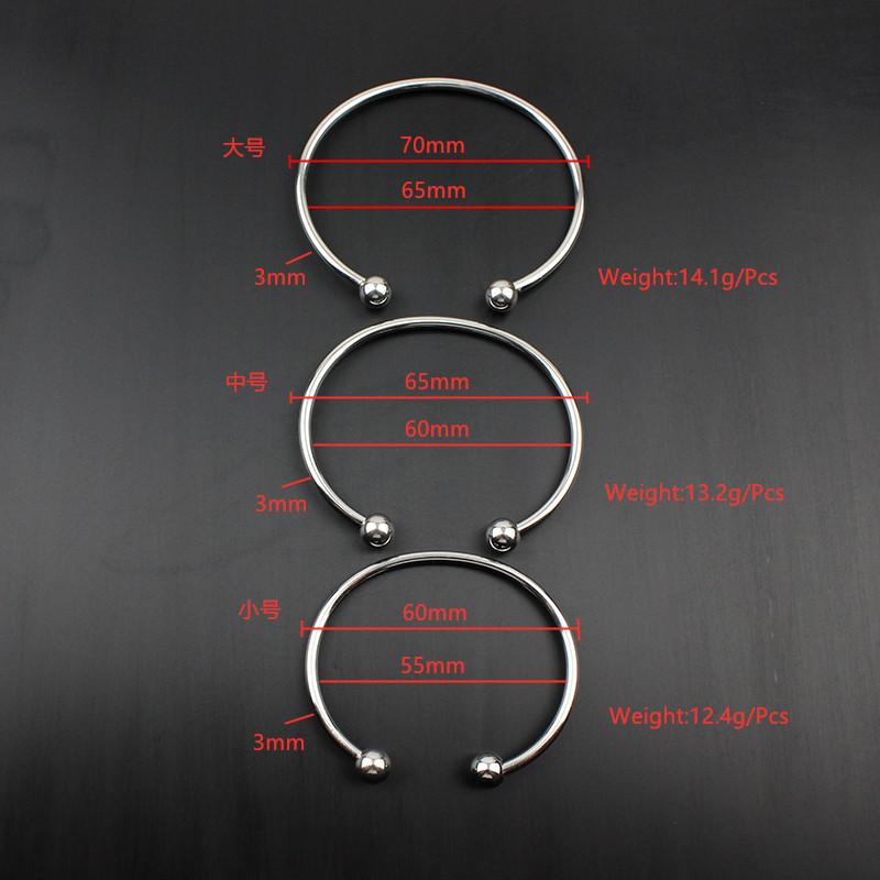 New Fashion Accessories Can Be Freely Diy Open Ball Head Fine Polishing With Thread Waterproof Metal Stainless Steel Bracelet