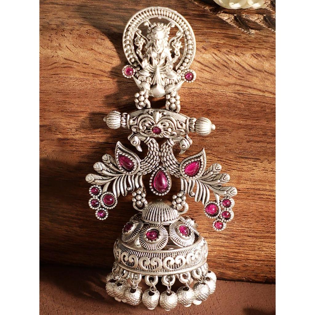 Oxidised Jhumka Earrings Stylish Boho Trendy Jewellery Gift for Women & Girls
