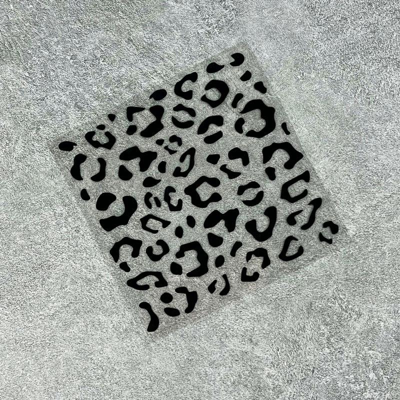 1pc Leopard Print Car Stickers for Auto Rearview Mirror Stickers Waterproof Decorative DIY Auto Window Vinyl Decals