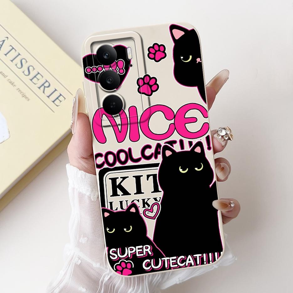For Realme C75 4G Case Cute Cartoon Luxury Candy Painted Cover Shockproof Soft TPU Phone Case For Realme C75 C 75 RealmeC75 Bags