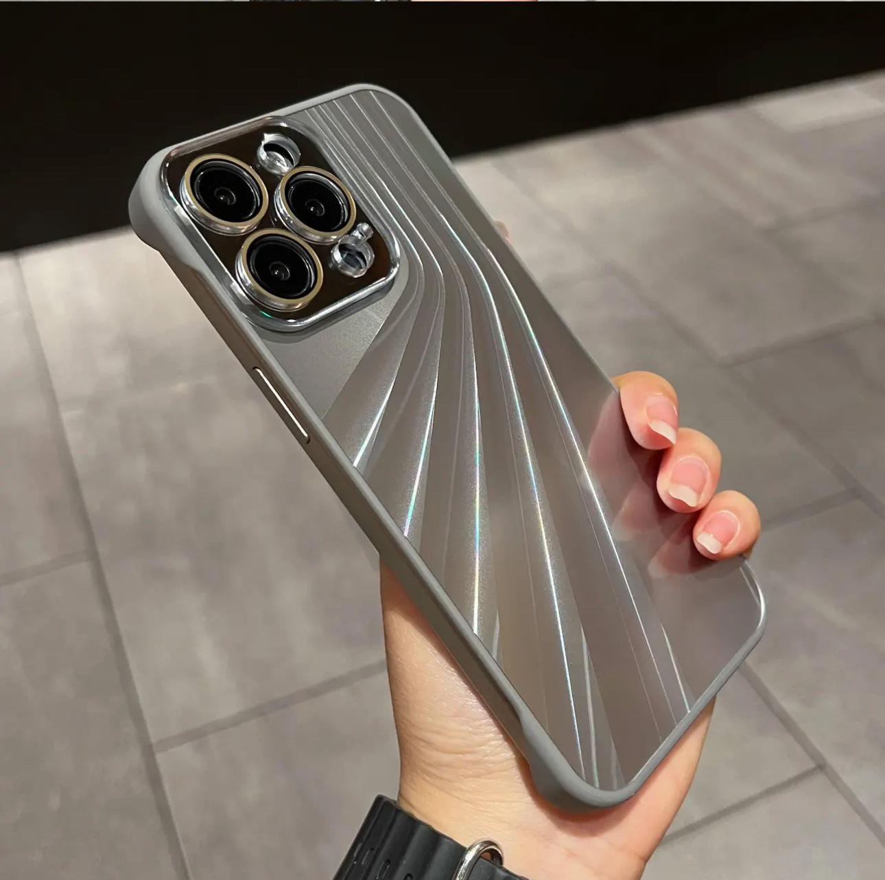 Borderless Flowing Light 15Pro Magnetic Lens Film iPhone 14Pro Case 13