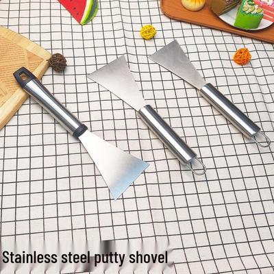 Stainless Steel Multi-functional Cleaning Scraper for Pots, Range Hoods, Teppanyaki, and Mortar Stains