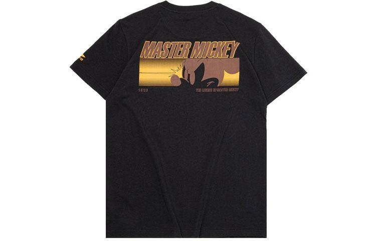Men's Li-Ning Sports Fashion Collection T-Shirts Men's Black Crew Neck Moderate