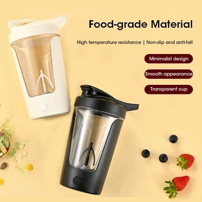 Automatic Portable Electric Blender Cup for Protein Shaking Mixing Milk Powder Ideal for Outdoor Sports Gym and Travel