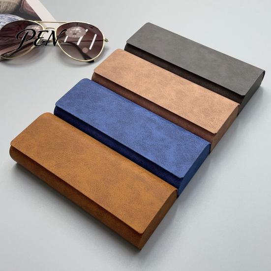 Reading Glasses Storage Vintage Magnetic Eyeglasses Case, Hard Shell Sunglasses Holder for Case Travel, Portable Anti Crush Anti-Pressure Protective
