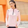 Spring Autumn Stand Collar Zipper Quick Dry Running Tee Male Long Sleeve Sportswear T-shirt Men
