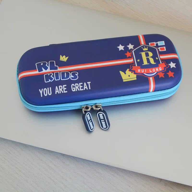 Rui Long Drop-proof Large Capacity Pencil Case for Children темно-синий