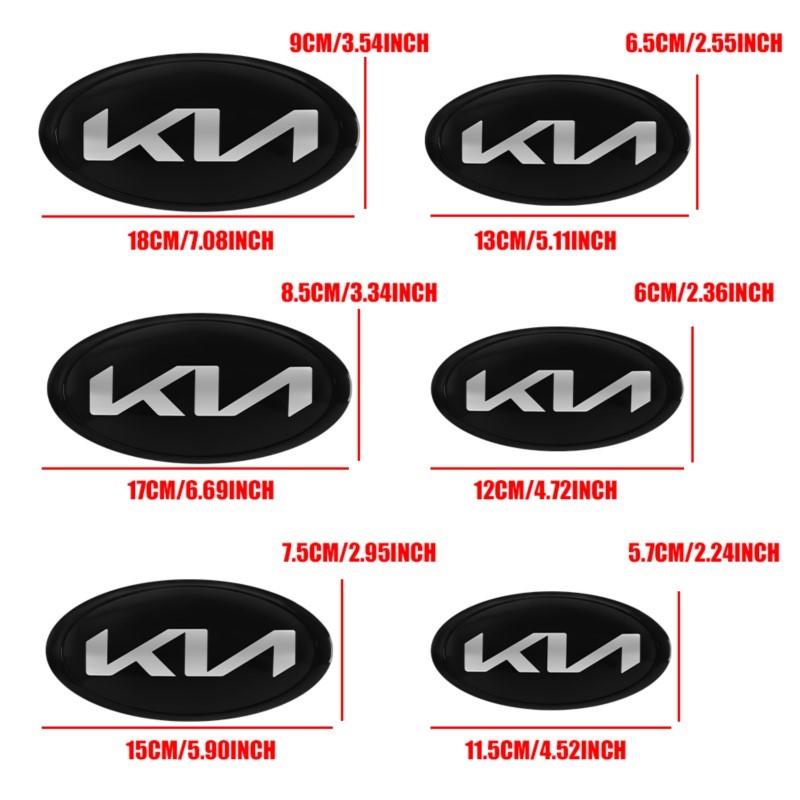 1pc 3D ABS Car Front Hood Emblem Bonnet Sticker Rear Tail Trunk LOGO Decal For KIA Rio Ceed Sportage Cerato Soul Sorento Picanto gbnkr30