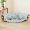 Striped Cat Tunnel Sleeping Beds Foldable Cats Tunnel Breathable Wear-resistant Cat Toys Interactive Accessories for Cats