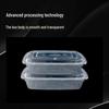 Disposable Rectangular 1000ml Food Container with Lid