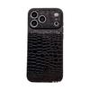 Luxury Crocodile Pattern Leather Case for iPhone 16 Pro Max - Drop-proof Protection
