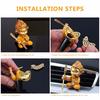 Auto air freshener monkey car export with perfume zinc alloy Monkey King indoor accessories