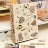 Cute Korean Style Dog Party Photo Album, A5 4-Pocket Storage Binder for 3" Polaroid & K-POP Photocards Idol Collecting Book