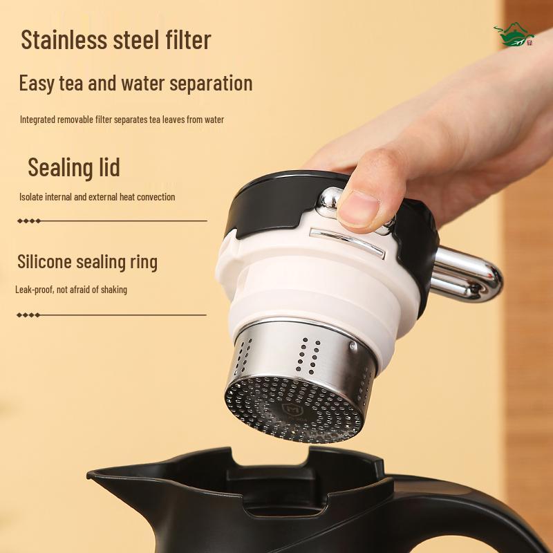 Large Capacity Stainless Steel Thermos Kettle: Stew Pot & Tea Pot for Hot Water