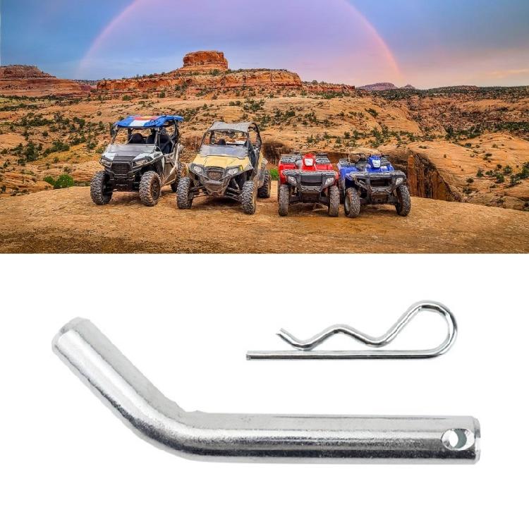 Universal Off Road Trailer Hitch Pin Metal Build Easy Installation System Double Locking Safety Assurances