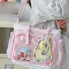 Borsa a tracolla trasparente Lolita fai-da-te Borsa tote di grande capacità Nuova Itabag in pizzo Feste