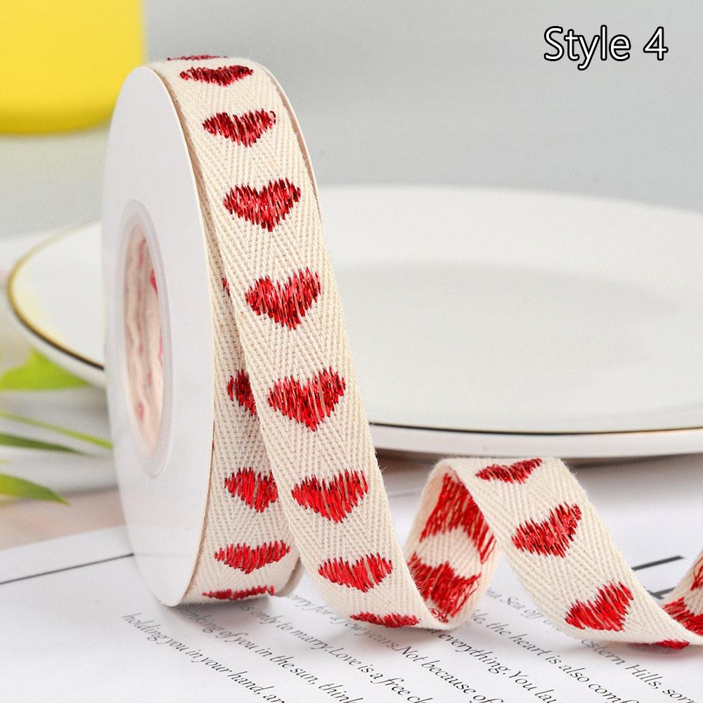 

Твиловый хлопок Подарочные упаковочные ленты Украшения для вечеринок Упаковка для подарочных коробок Декор на День святого Валентина Style 4