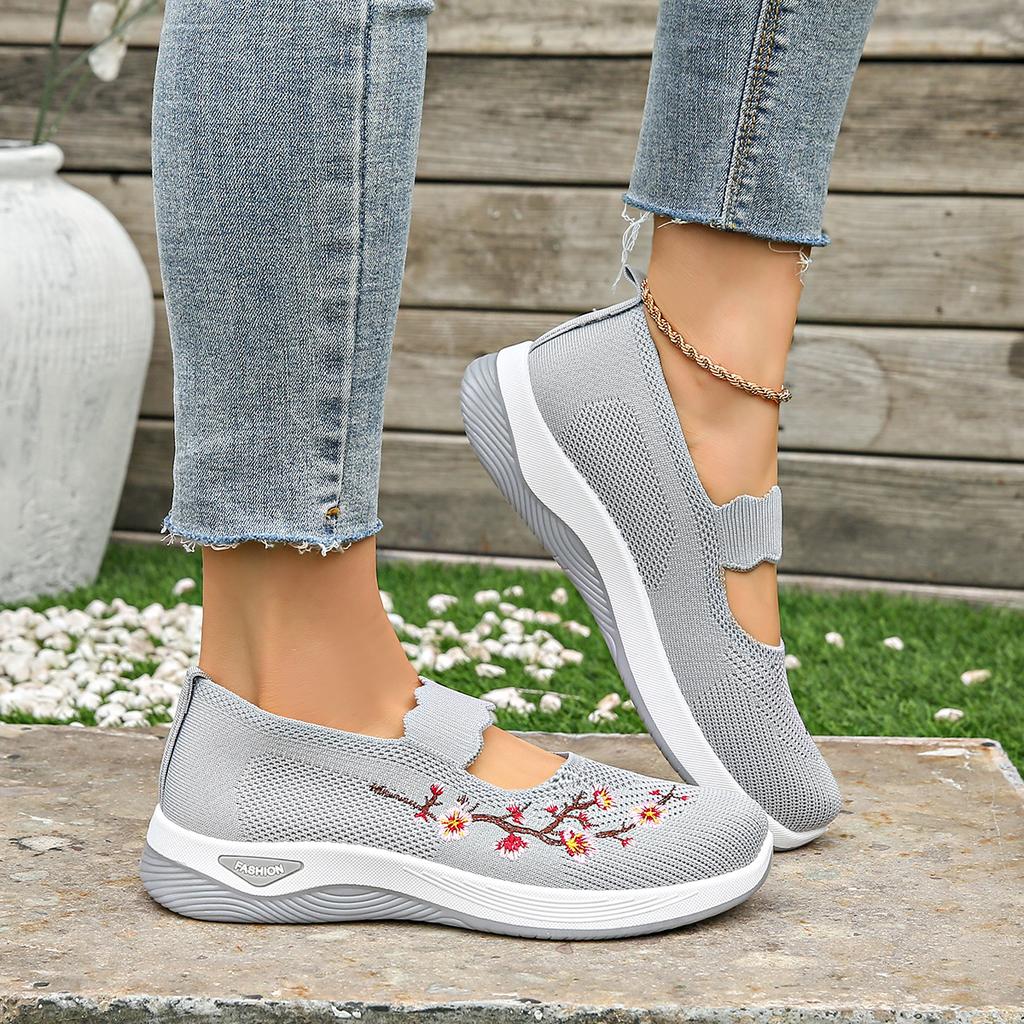 Women's Shoes, 2025 Autumn, Old Beijing Cloth Shoes, Soft Bottom, Comfortable, Middle-aged and Elderly Mother Shoes