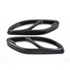 2 pcs stainless steel exhaust pipe trim cover for Mercedes Benz A B C E GLC GLE Class W176 W246 W205 W213 AMG car style