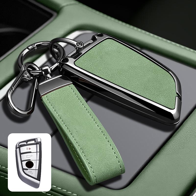 Zinc Alloy Leather Car Key Case For Bmw F20 G20 G30 X1 X3 X4 X5 G05 X6 X7 G11 F15 F16 G01 G02 F48 M3 M4 Keychain Accessories
