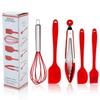 5-Piece Silicone Kitchenware Set: Cream Spatula, Oil Brush, Whisk for Baking and Cake Making
