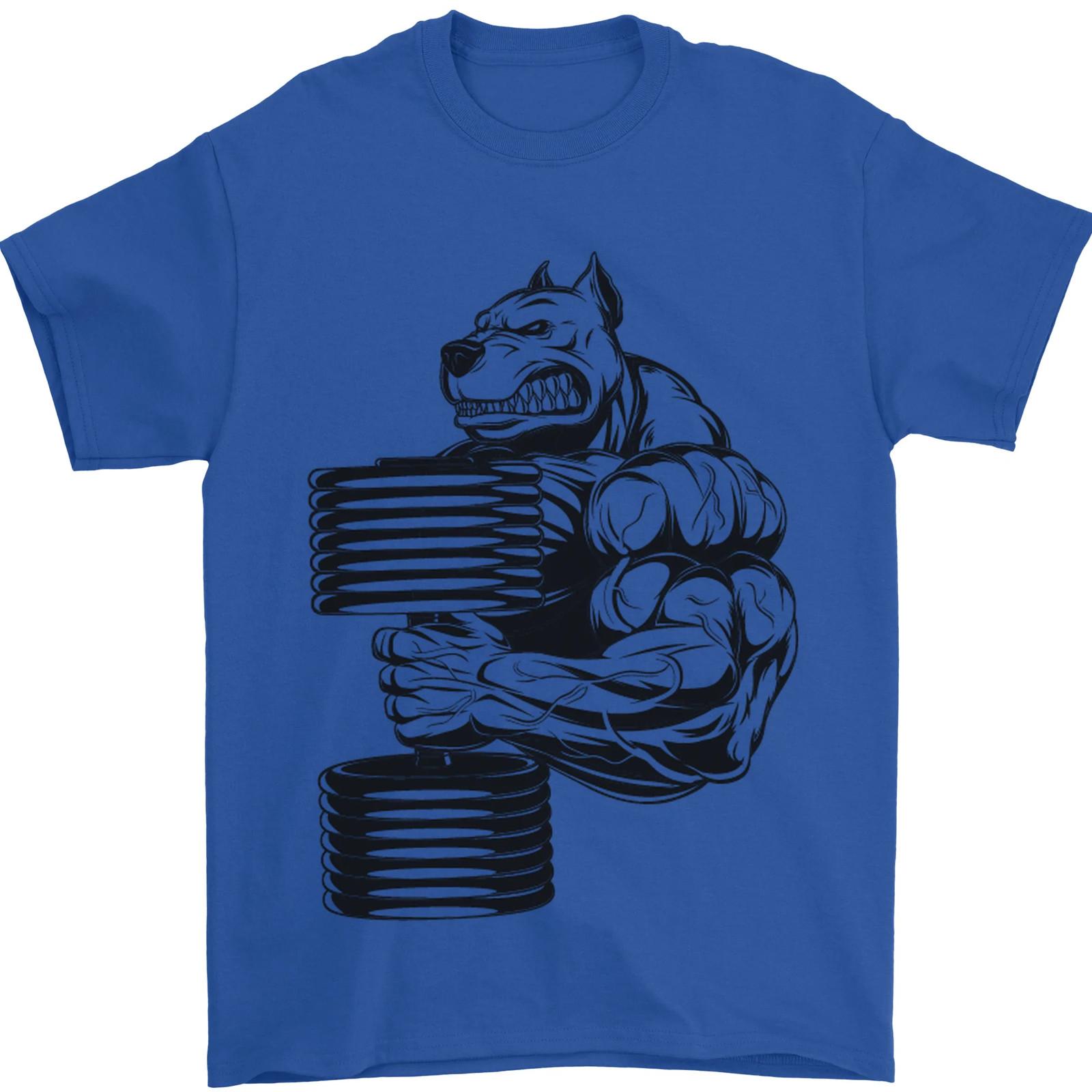 Bulldog Gym Training Graphic T Shirts Weightlifting Mens TShirt Classic Oneck Cotton Shortsleev Breathable Casual Tops Tee S