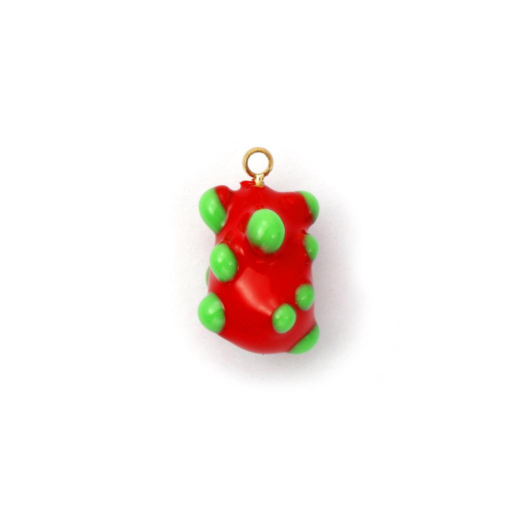 1 Piece 304 Stainless Steel Fruit Charms Enamel Watermelon Grape Pitaya 18K Gold Plated Pendant For DIY Necklace Jewerly Making