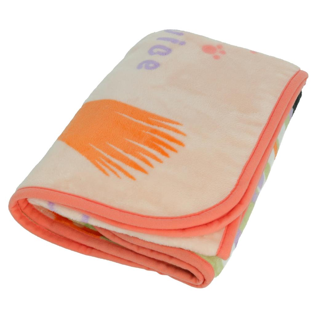 Marushin Long Studio Ghibli Delivery Jiji in a Blooming H80 x Winter 1125012500 Blanket, "Kiki's Service" Garden, Compact, W150cm, Cute, Fluffy,