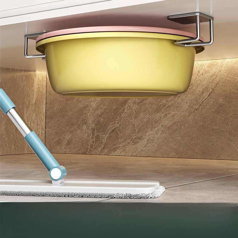 Bathroom vanity basin stand, sink rack, washbasin holder, no-drill stainless steel hooks, toilet storage rack