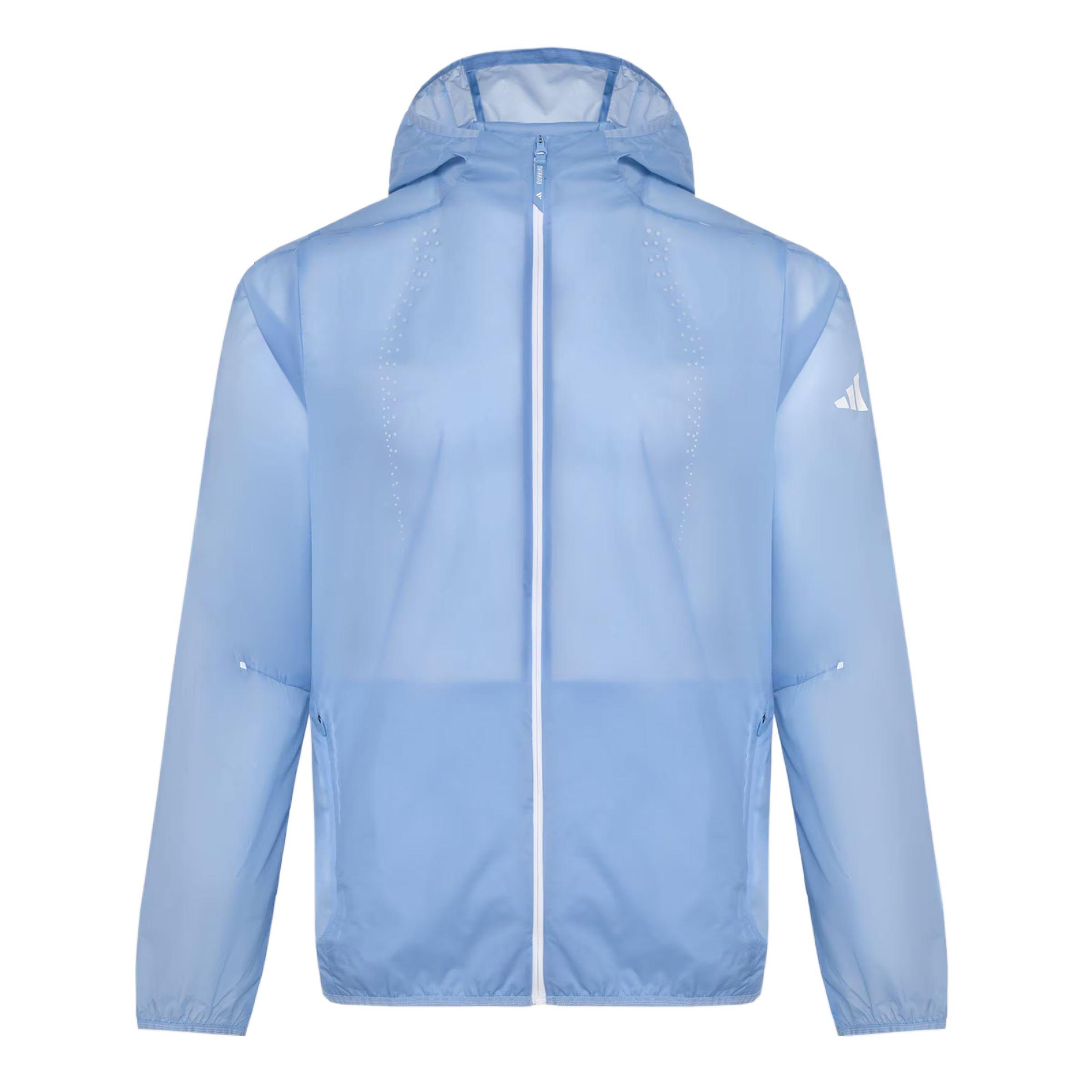 Adidas Rim Lightweight Windproof Sports Slim Fit Zip-Up Hooded Long Sleeve Running Jacket Men Jacket KY5049 S