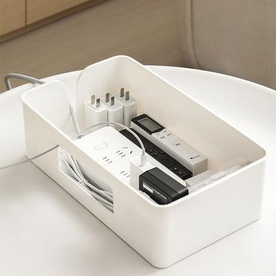 Kabelaufbewahrungsbox Steckdosenleisten-Hülle Stromkabel-Drahtmanagement-Organizer Staubdichter Ladegeräteanschluss Netzwerk-Kabel-Aufbewahrungsbehälter