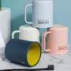 2Pcs Nordic Couple Toothbrush Cup Holder Plastic Drinking