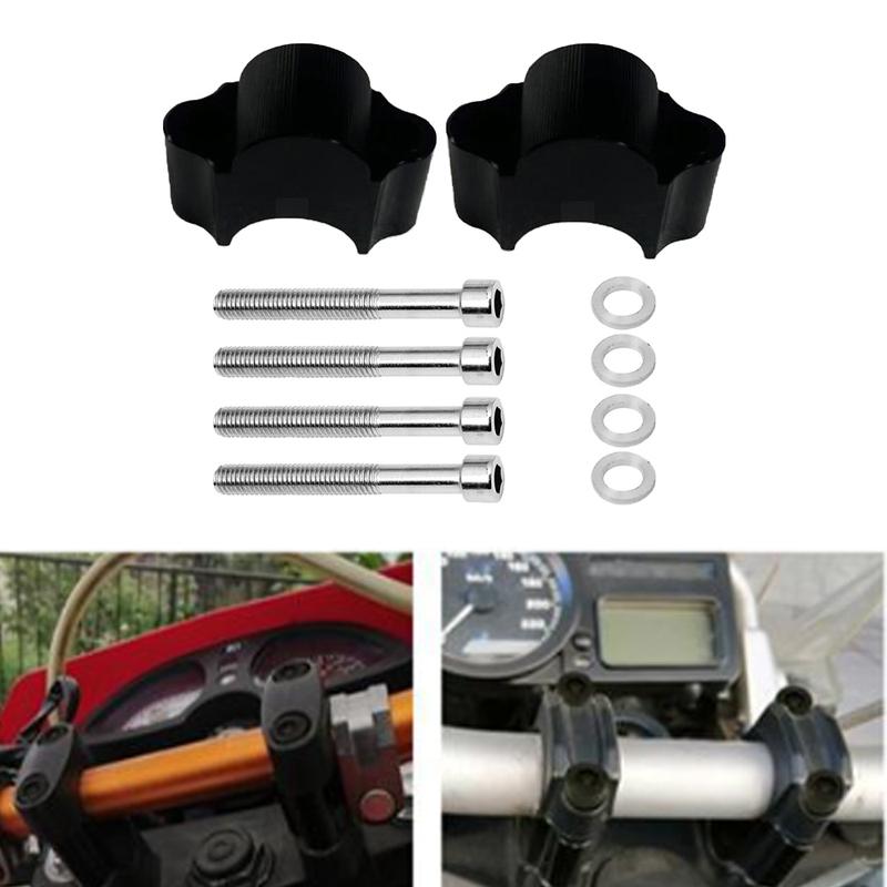 22mm 7/8" 30mm 1 1/8" Motorcycle Handlebar Riser Handle Bar Mount Handle Clamp For Honda Kawasaki Suzuki Yamaha