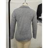 Autumn and Winter Knitted Fabric Lapel Zipper Casual Women's Pullovers & Long Sleeves