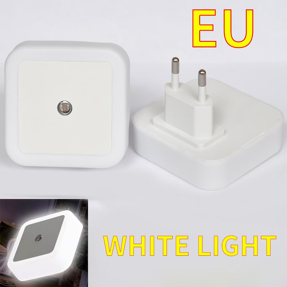 Mini Cute Wall Plug-in LED Night Light Auto Sensor Bedside Lamp For Bedroom Kid's Room Hallway Corridor Stairs EU/US 110V 220V