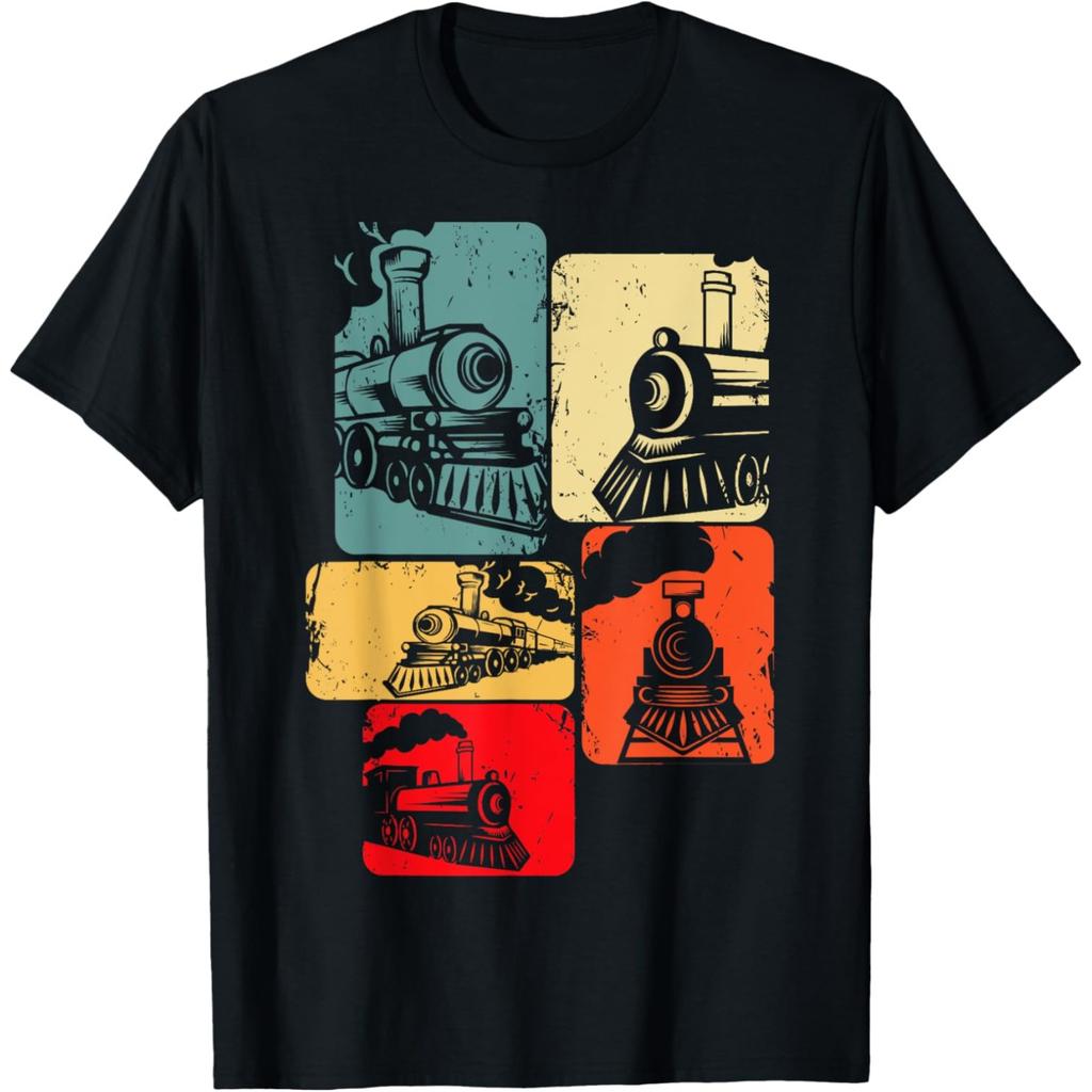Train Railroad Engineer Railway Steam Train Conductor T Shirts Unisex Humor Streetwear Tee Short Sleeve Unisex Loose Clothing