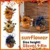 Thanksgiving Festival Large Pumpkin Ornament Home Decoration Desktop Maple Leaf Sunflower Ornament