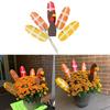 Festive Thanksgiving Turkey Decoration Centerpiece for Flower Pots Planter Inset