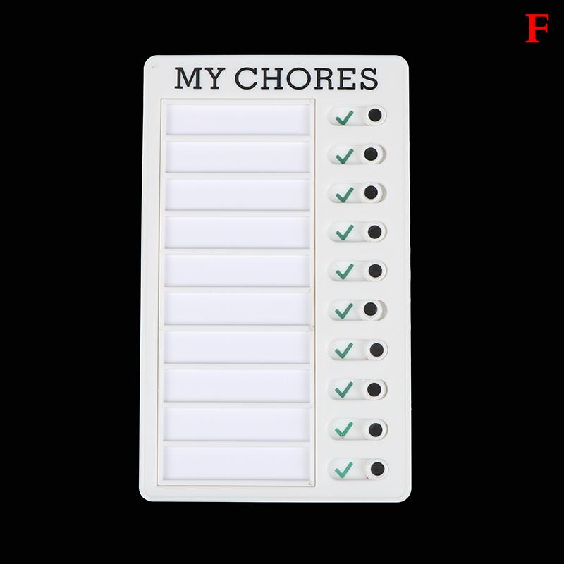 

Пластиковая доска для заметок, таблица домашних дел, многоразовый контрольный список для автодома, ежедневный планировщик поведения as the picture