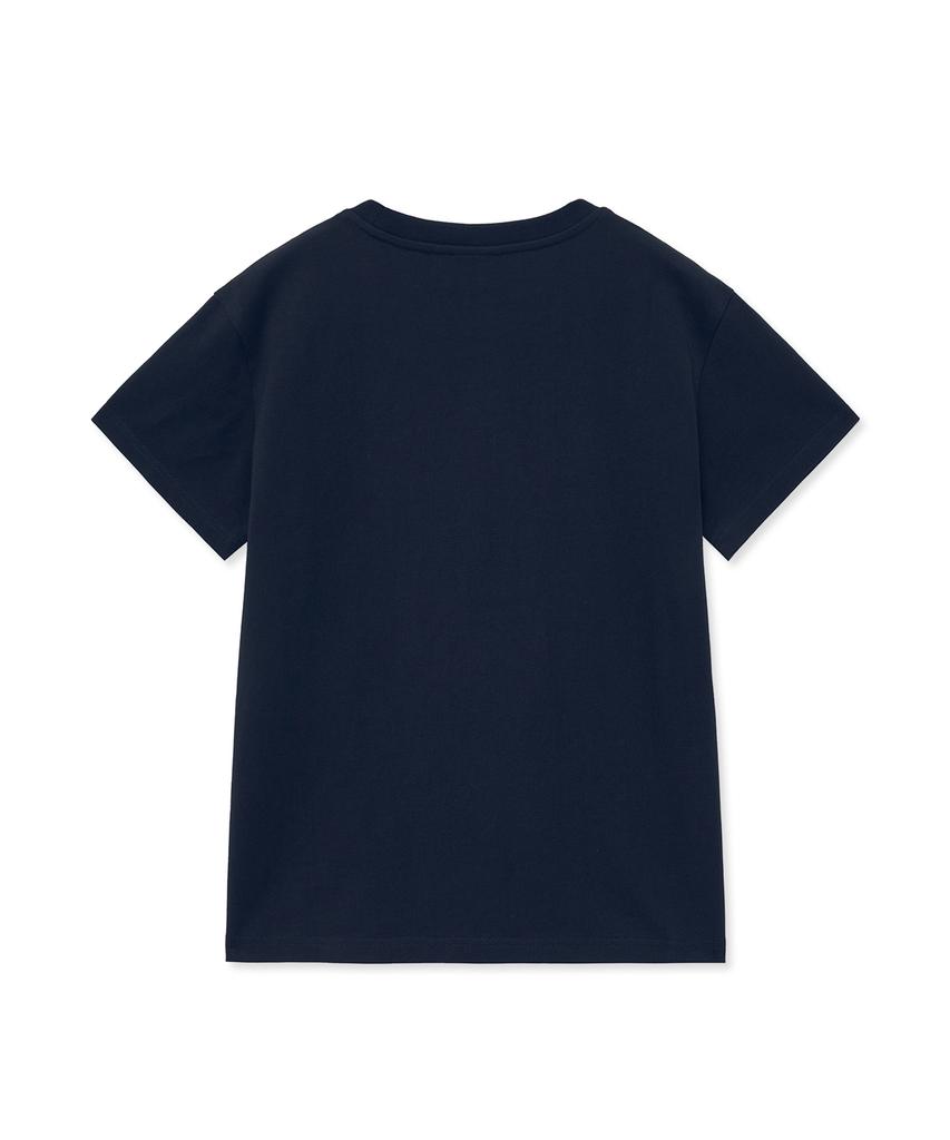 YALE Soft Bulldog Short Sleeve T-Shirt_Navy
