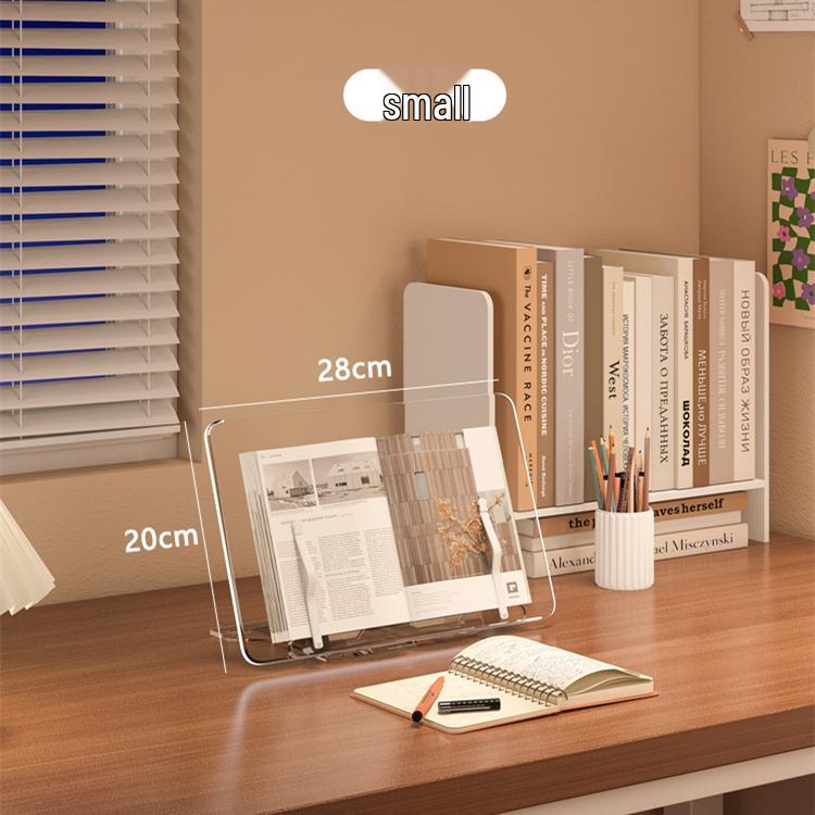 Junhan Acryl Transparent Multifunktionaler Buch- & iPad-Ständer